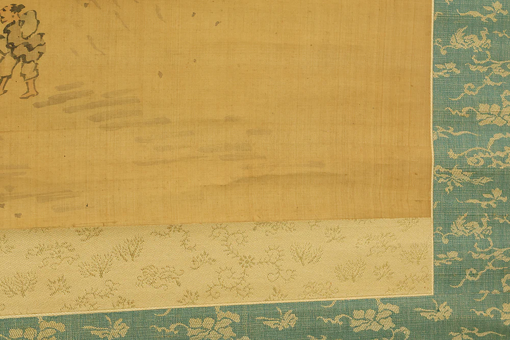 与謝蕪村 Yosa Buson (1716-1784) Japanese antique art kakejiku kakemono wall hanging scroll / Sansui Landscapes Traveller on Mountain Path with Box RD868 - Image 26