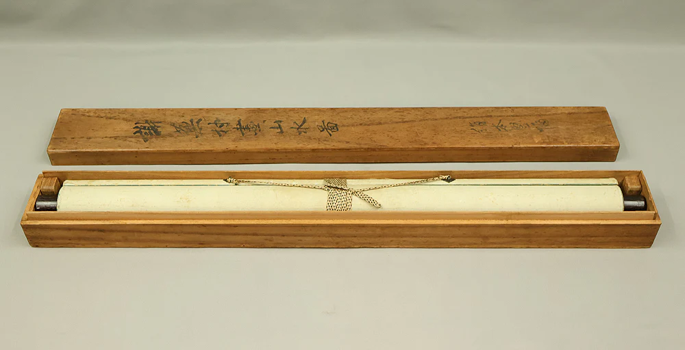 与謝蕪村 Yosa Buson (1716-1784) Japanese antique art kakejiku kakemono wall hanging scroll / Sansui Landscapes Traveller on Mountain Path with Box RD868 - Image 28