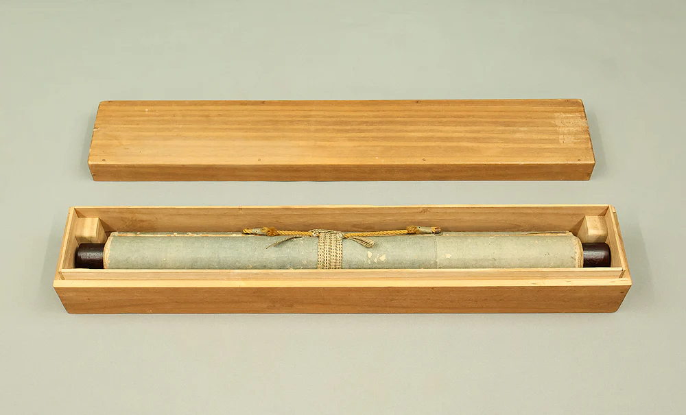 与謝蕪村 Yosa Buson (1716-1784) Japanese antique art kakejiku kakemono wall hanging scroll / Suiboku Ink Plum Tree with Box RE322 - Image 19