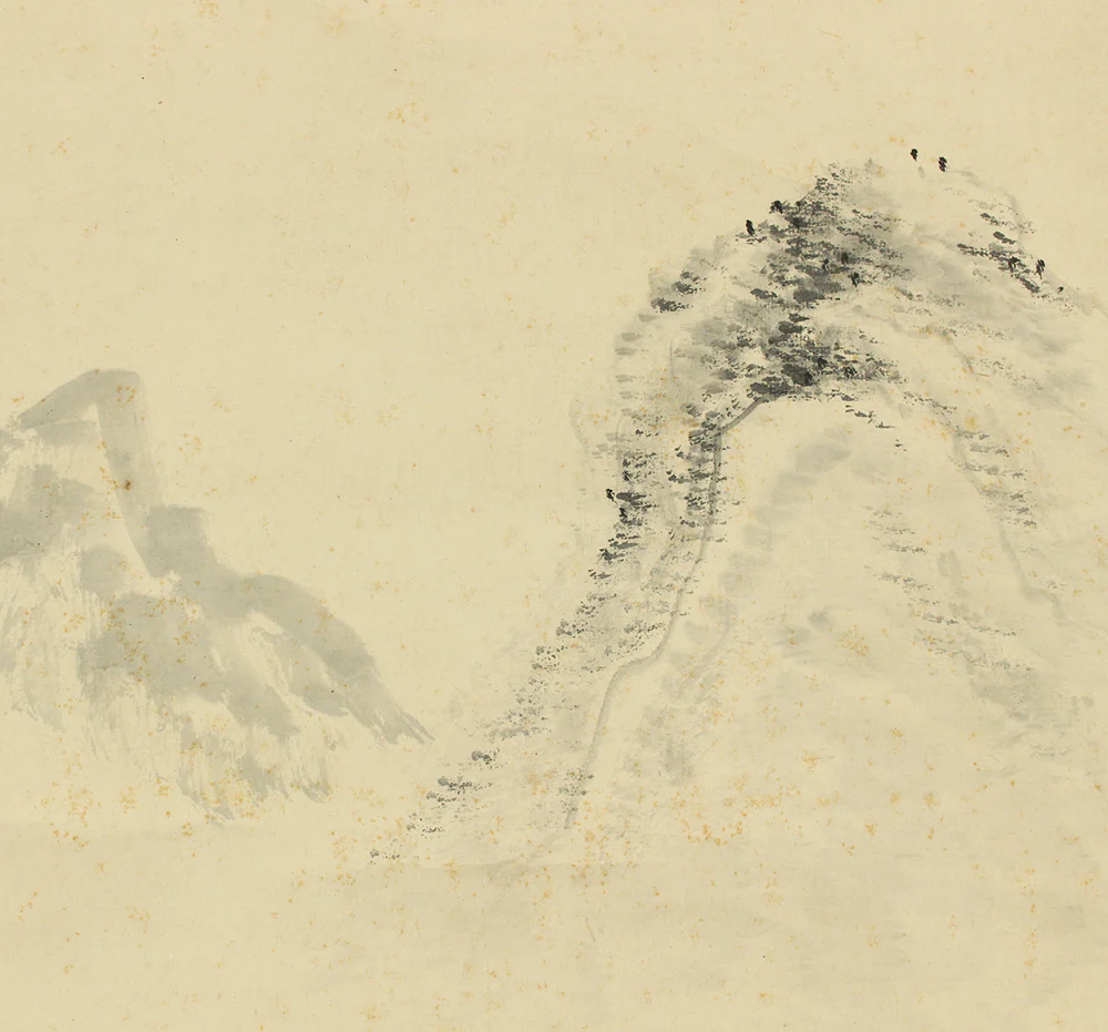 竹龍斎 Chikuryusai Japanese art kakejiku kakemono wall hanging scroll / Summer Landscape Mountain River Hermitage with Original Box (Tomobako) RC869 - Image 10