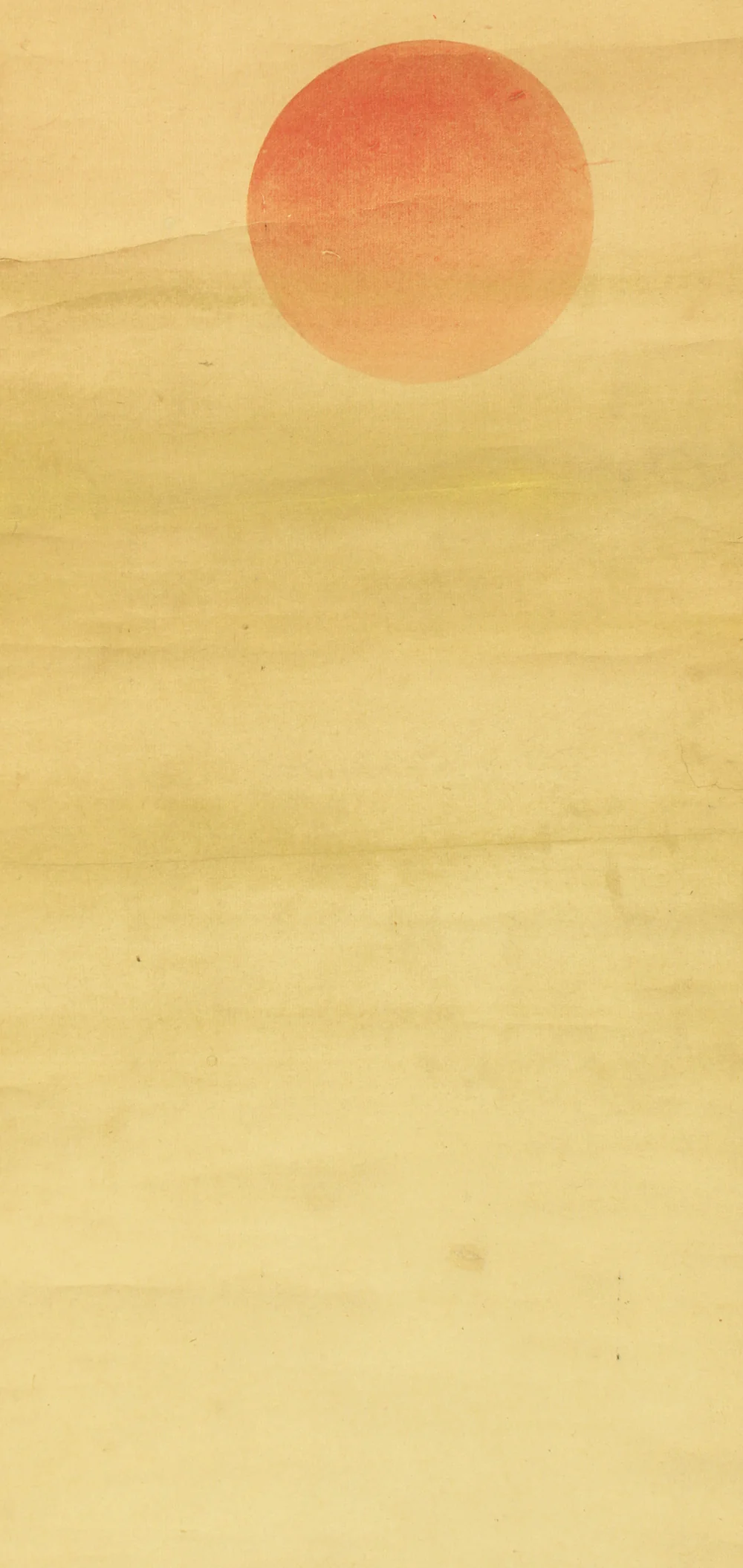 原在中 Hara Zaichu (1750-1837) Japanese antique art Paired kakejiku kakemono wall hanging scrolls / Rising Sun and Crescent Moon with Box RD203 - Image 6