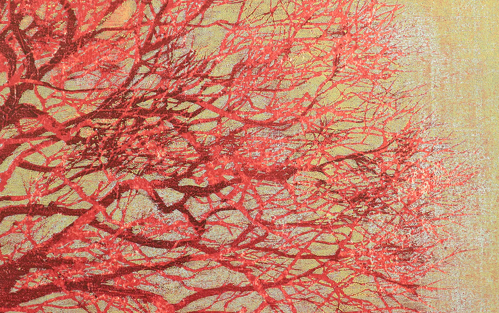 星襄一 Hoshi Joichi (1913-1979) Original woodblock print 'Akai Ki' 「赤い木」 (Red Tree) - 46/200 - 1973 NW488 - Image 12