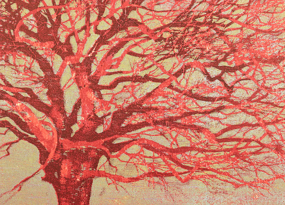 星襄一 Hoshi Joichi (1913-1979) Original woodblock print 'Akai Ki' 「赤い木」 (Red Tree) - 46/200 - 1973 NW488 - Image 13
