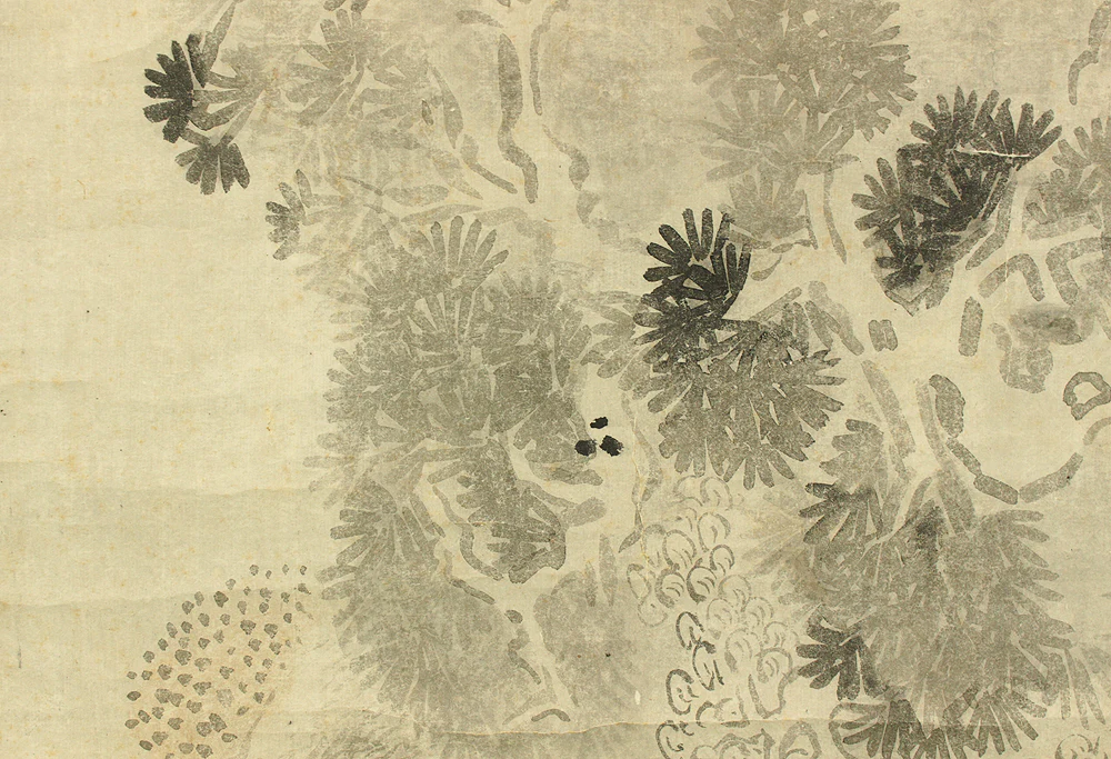 池大雅 Ike no Taiga (1723-1776) Japanese antique art kakejiku kakemono wall hanging scroll / Ink Painting Landscape of Mountains, Rivers, Sage, and His Disciple with Appraised Double Box RD122 - Image 23