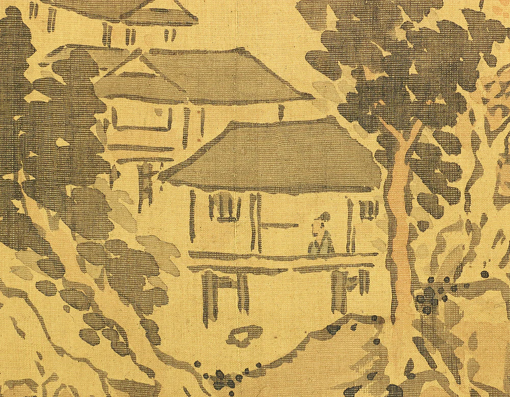 池大雅 Ike no Taiga (1723-1776) Japanese art kakejiku kakemono wall hanging scroll / Sansui Landscapes Mountains and Rivers RB967 - Image 12