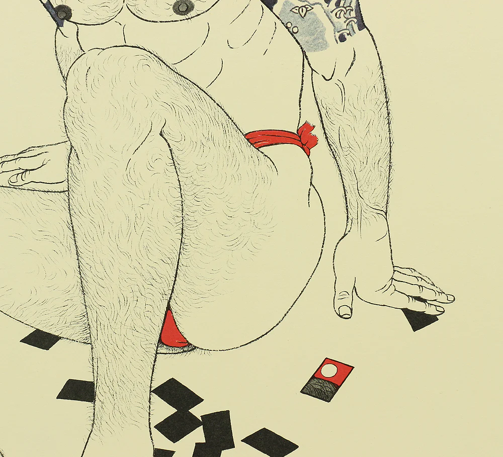 三島剛 Mishima Go (1924-1988) Japanese art Photolithography Complete Set of 24 "Mishima Gō gashū Wakamono" 三島剛画集 若者 (Mishima Go Book of Pictures of Young Men) NW433 - Image 34