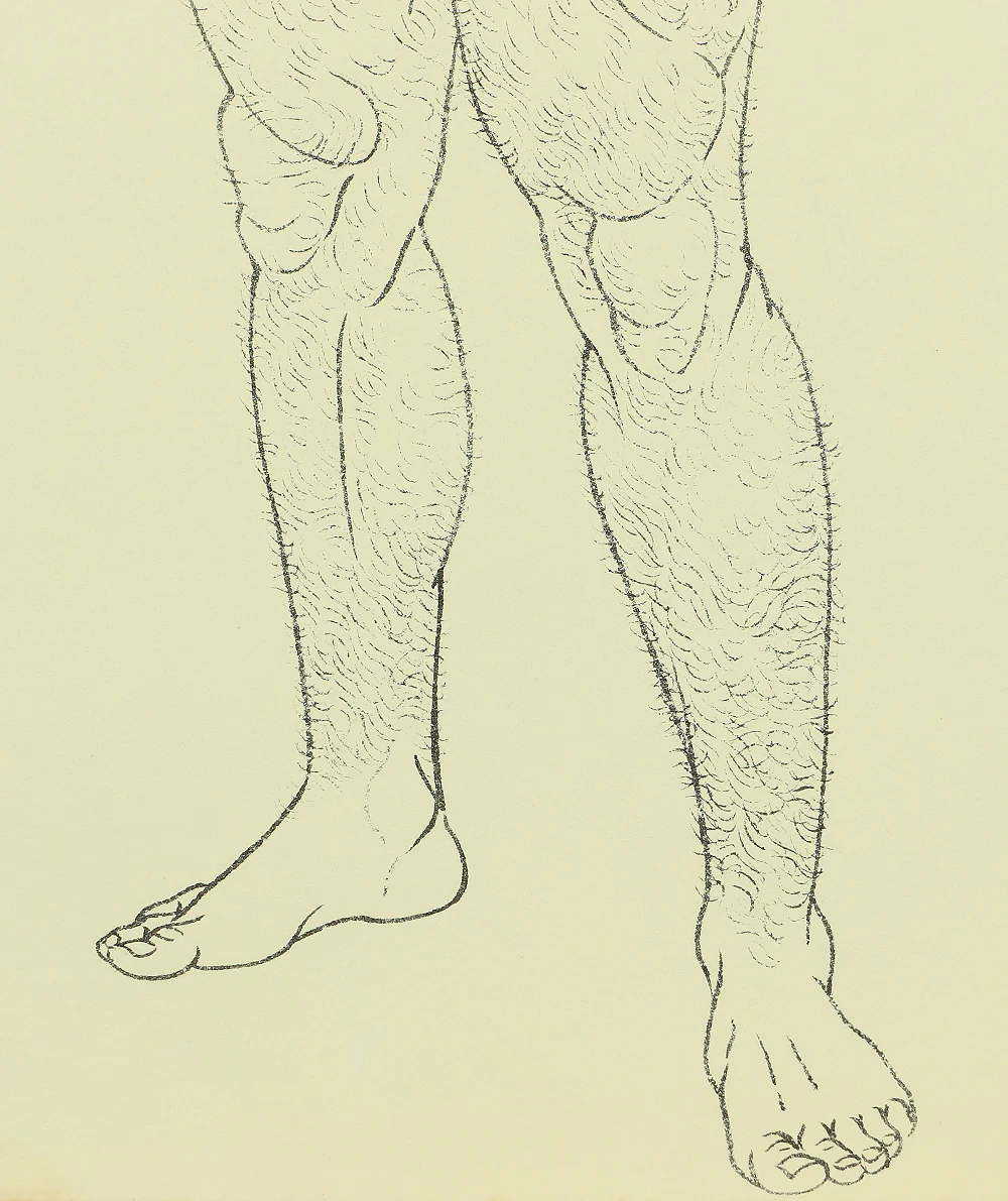 三島剛 Mishima Gō (1924-1988) Japanese art Photolithography From "Mishima Gō gashū Wakamono" 三島剛画集 若者 (Mishima Go Book of Pictures of Young Men) NW469 - Image 14