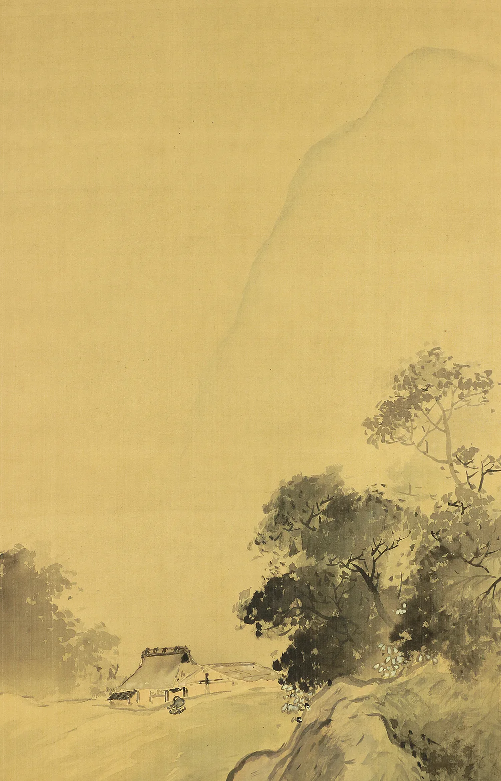 森寛斎 Mori Kansai Age 1876 Japanese antique art kakejiku kakemono wall hanging scroll / Fishing boat & waterfall scenery landscape Sansui W780 - Image 4