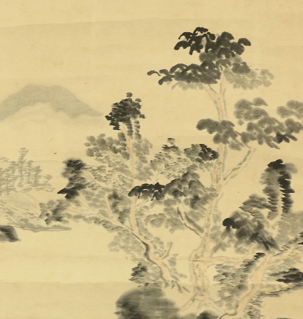 森琴石 Mori Kinseki (1843-1921) Japanese art kakejiku kakemono wall hanging scroll / Riverside Country House Sansui Landscape RB285 - Image 11