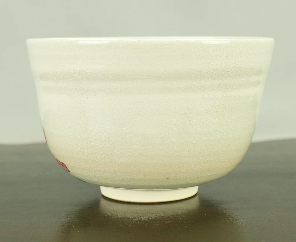押小路 Oshikoji 京焼 Kyo ware 'Tachihina (Standing Hina dolls)' Tea Bowl with Original box (Tomobako) VA633 - Image 4