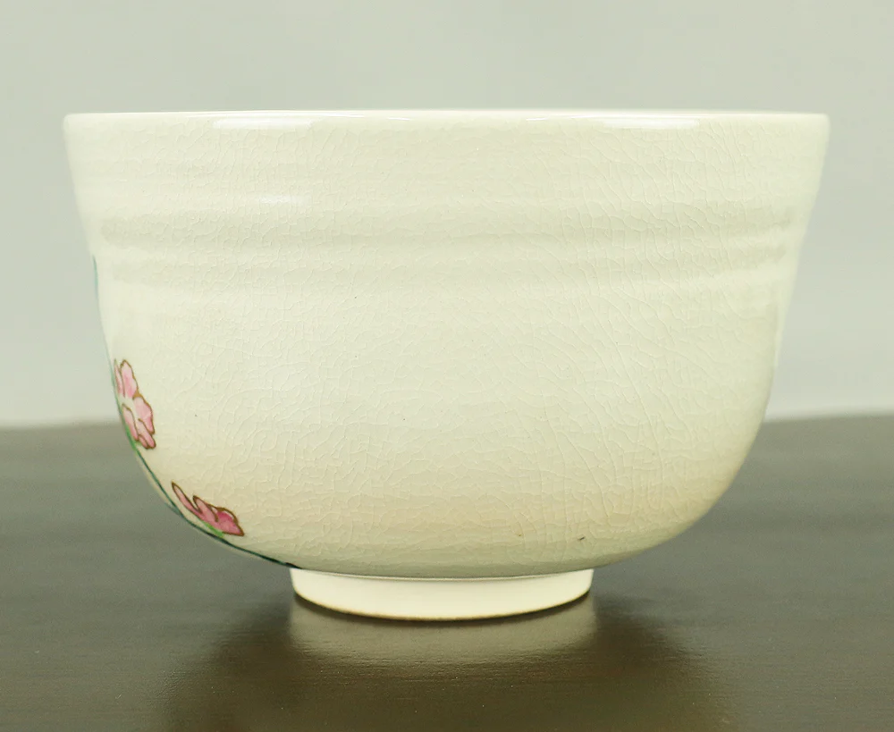 押小路 Oshikoji 京焼 Kyo ware 'Tachihina (Standing Hina dolls)' Tea Bowl with Original box (Tomobako) VA633 - Image 5