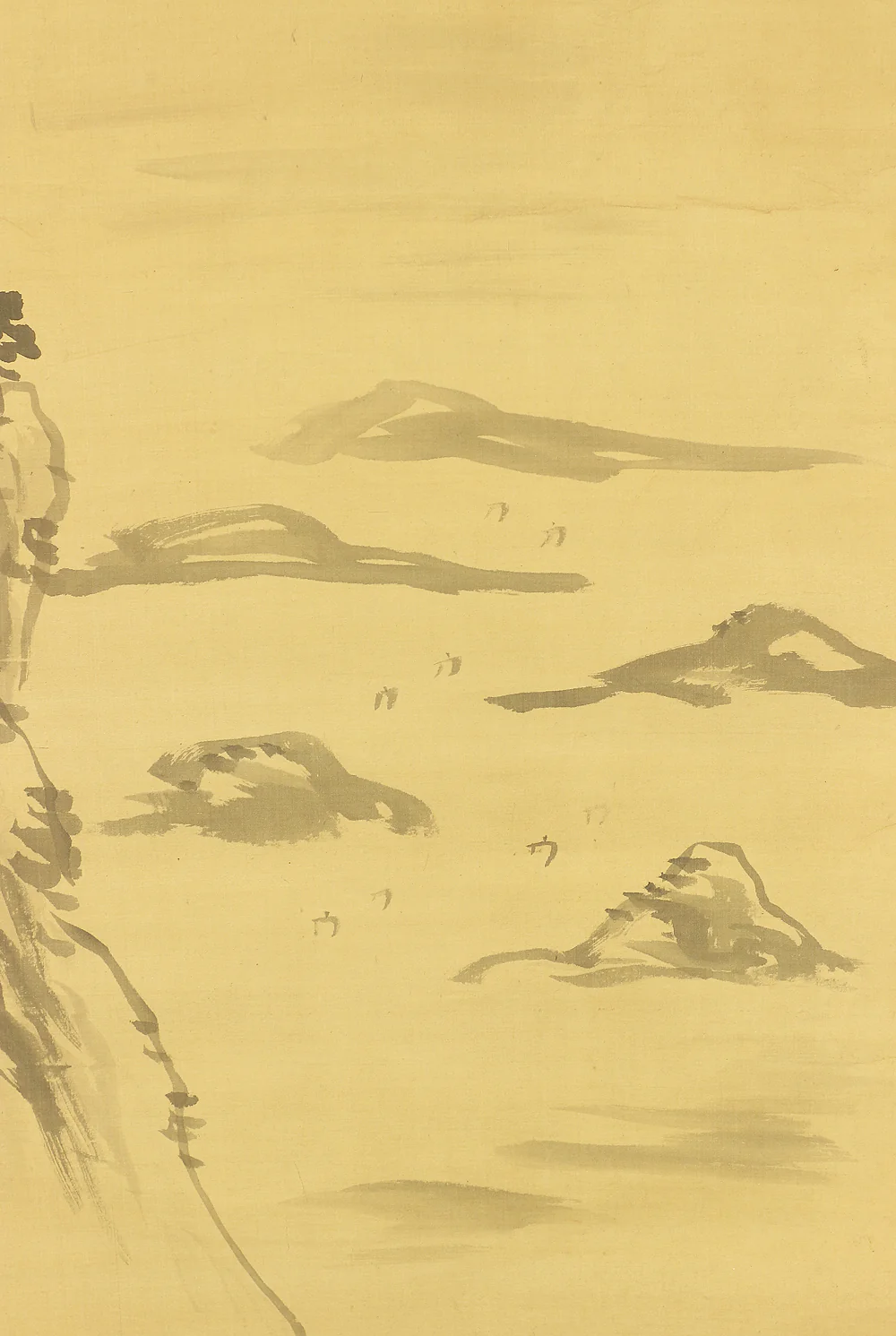 頼山陽 Rai Sanyo (1780-1832) Japanese antique art kakejiku kakemono wall hanging scroll / 壇ノ浦之詩 Dannoura Poem - Sansui Landscape with Box RB423 - Image 11