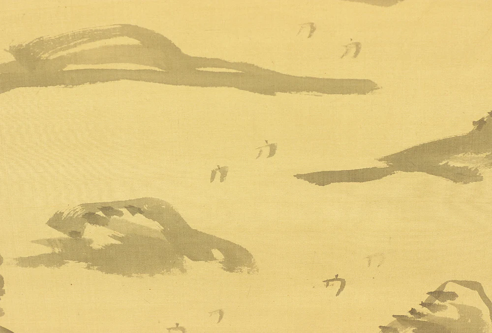 頼山陽 Rai Sanyo (1780-1832) Japanese antique art kakejiku kakemono wall hanging scroll / 壇ノ浦之詩 Dannoura Poem - Sansui Landscape with Box RB423 - Image 12