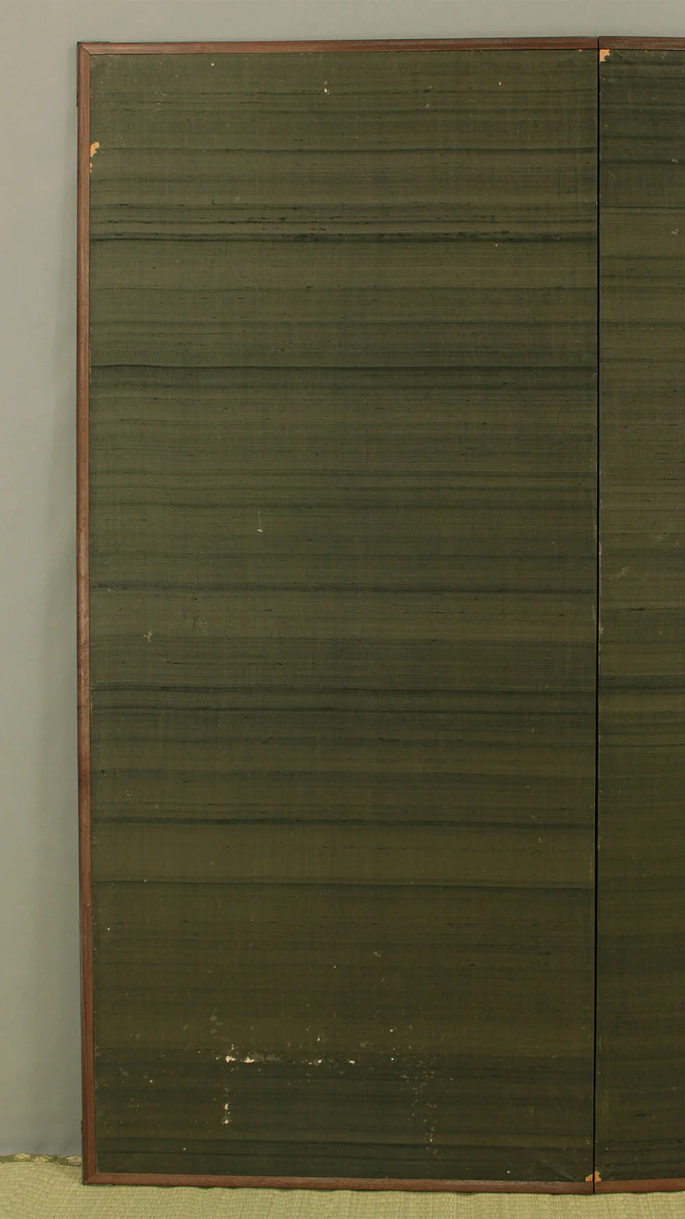 正二堂 Shojido 'Rose Flowers' A Pair of Silver Leaf Byobu Two Panels Folding Screen Byobu Room Dividers VA910 - Image 25