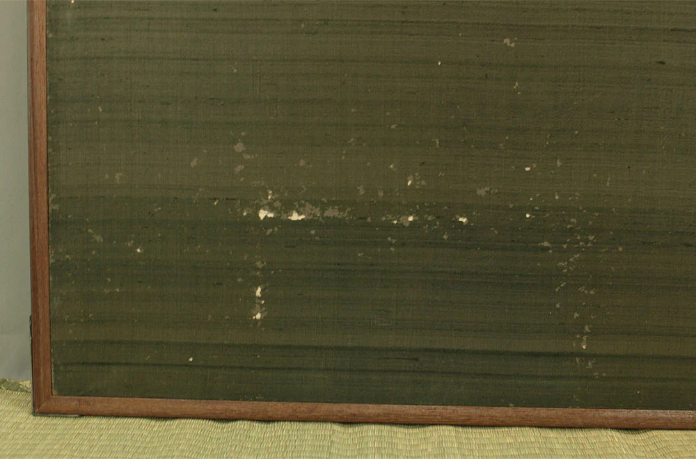 正二堂 Shojido 'Rose Flowers' A Pair of Silver Leaf Byobu Two Panels Folding Screen Byobu Room Dividers VA910 - Image 28