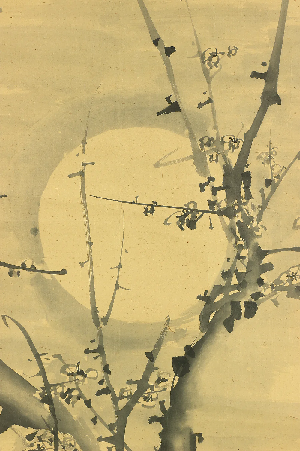 滝和亭 Taki Katei (1830-1901) Japanese art kakejiku kakemono wall hanging scroll / Moon and Plum Tree with Box RC253 - Image 6