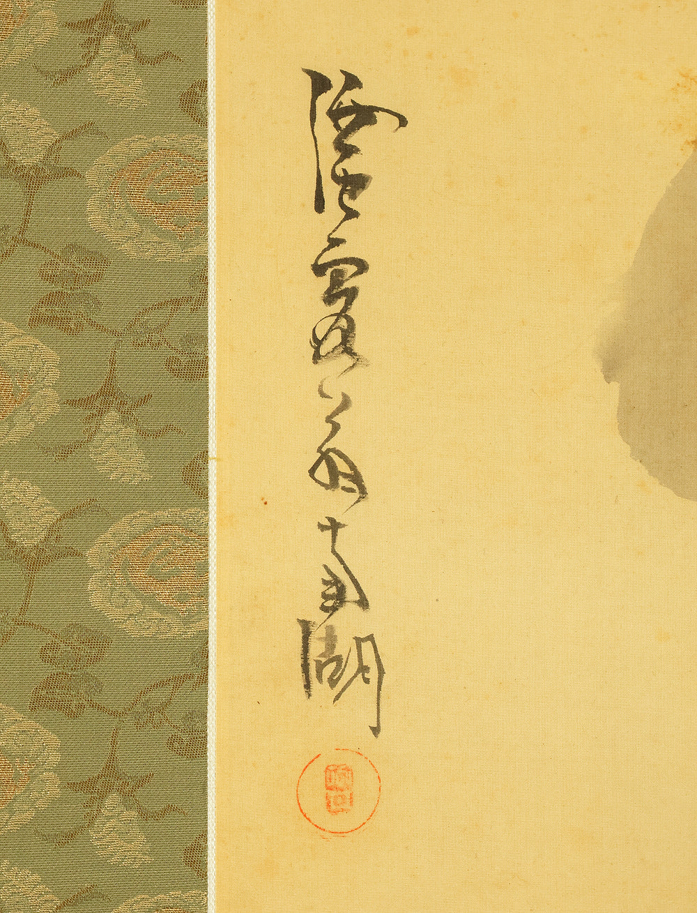 谷文晁 Tani Buncho (1763-1840) 春木南湖 Haruki Nanko (1759-1839) Japanese antique art kakejiku kakemono wall hanging scroll / Collaboration work - 鍾馗 Shoki (Zhong Kui) and Bat in Storm with Box RE884 - Image 7