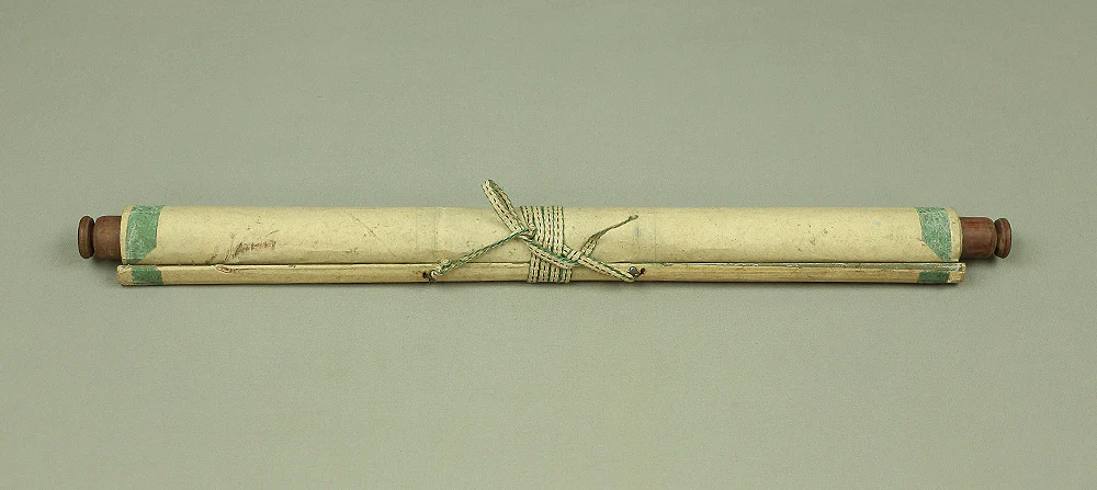 日運 Nichiun Age 1732 Japanese antique art Buddhist kakejiku kakemono wall hanging scroll / Nichiren Mandala Gohonzon RA788 - Image 11