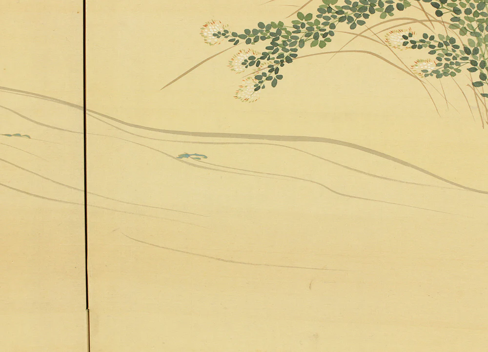 文隆 Bunryu 'Scenes of Riverside Life' Pair of Byobu Room divider 6 panels Folding screens VA700 - Image 20