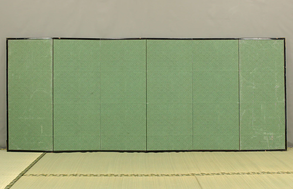 文隆 Bunryu 'Scenes of Riverside Life' Pair of Byobu Room divider 6 panels Folding screens VA700 - Image 29