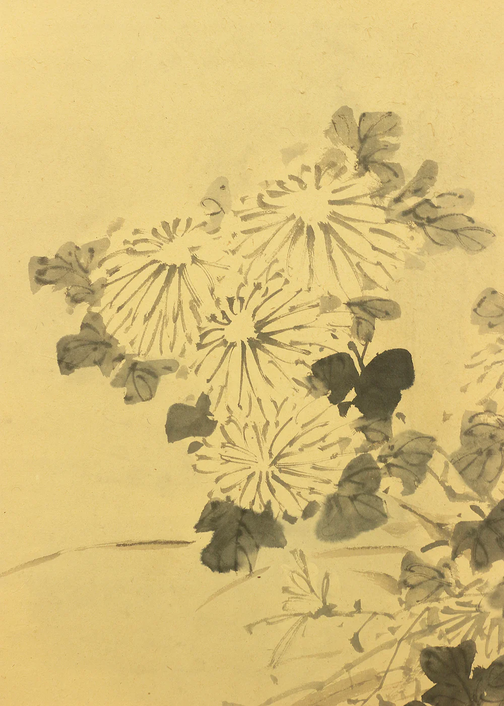 竹菊 Chikugiku Japanese Byobu Room divider 6 panels Folding screens / Kacho Flower & Bird - Birds, Ume plum, Sakura cherry, Lotus, Egret Heron, Magnolia, Chrysanthemum, Moon, Crows & Dead Tree V710 - Image 31