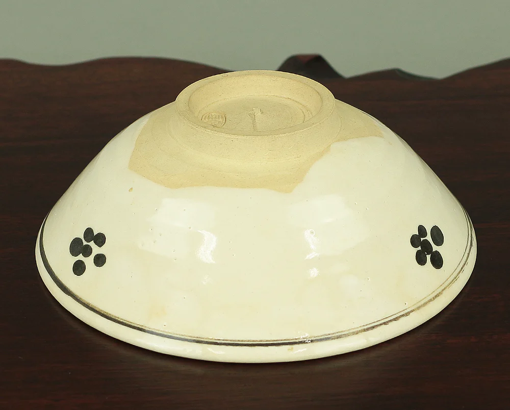 竹泉 Chikusen Flat Tea Bowl 'Ekorai' 画高麗 with Original Box (Tomobako) / Japanese Tea Ceremony Utensil VA148 - Image 9