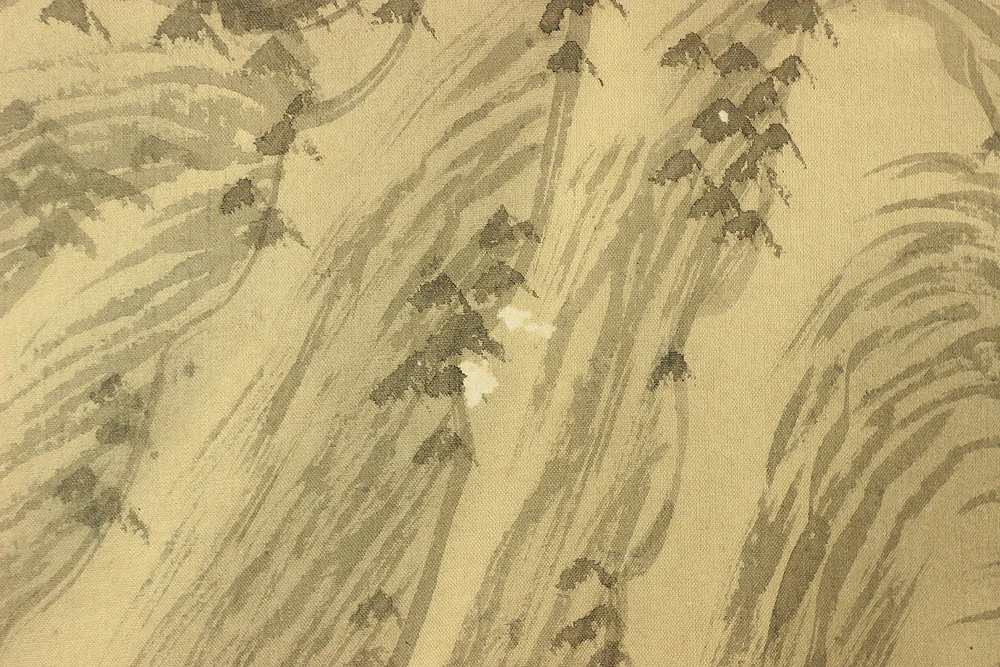 静湖 Chinese Kakejiku Kakemono wall Hanging scroll / Waterfall Clouded Mountains Landscape Sansui A720 - Image 12