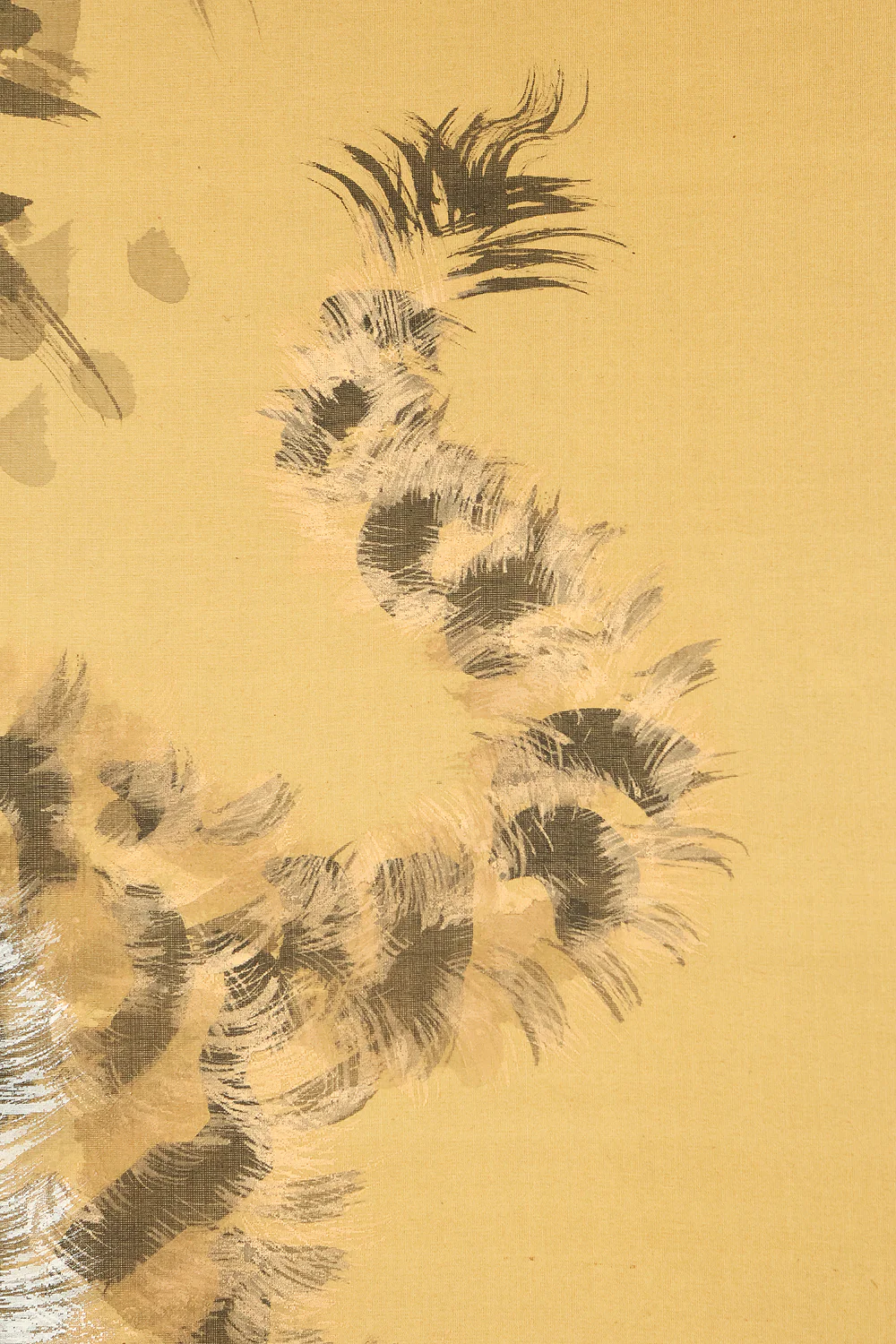 岸駒 Ganku (1749-1838) Japanese antique art kakejiku kakemono wall hanging scroll / Roaring Fierce Tiger and Bamboo with Box RE931 - Image 9