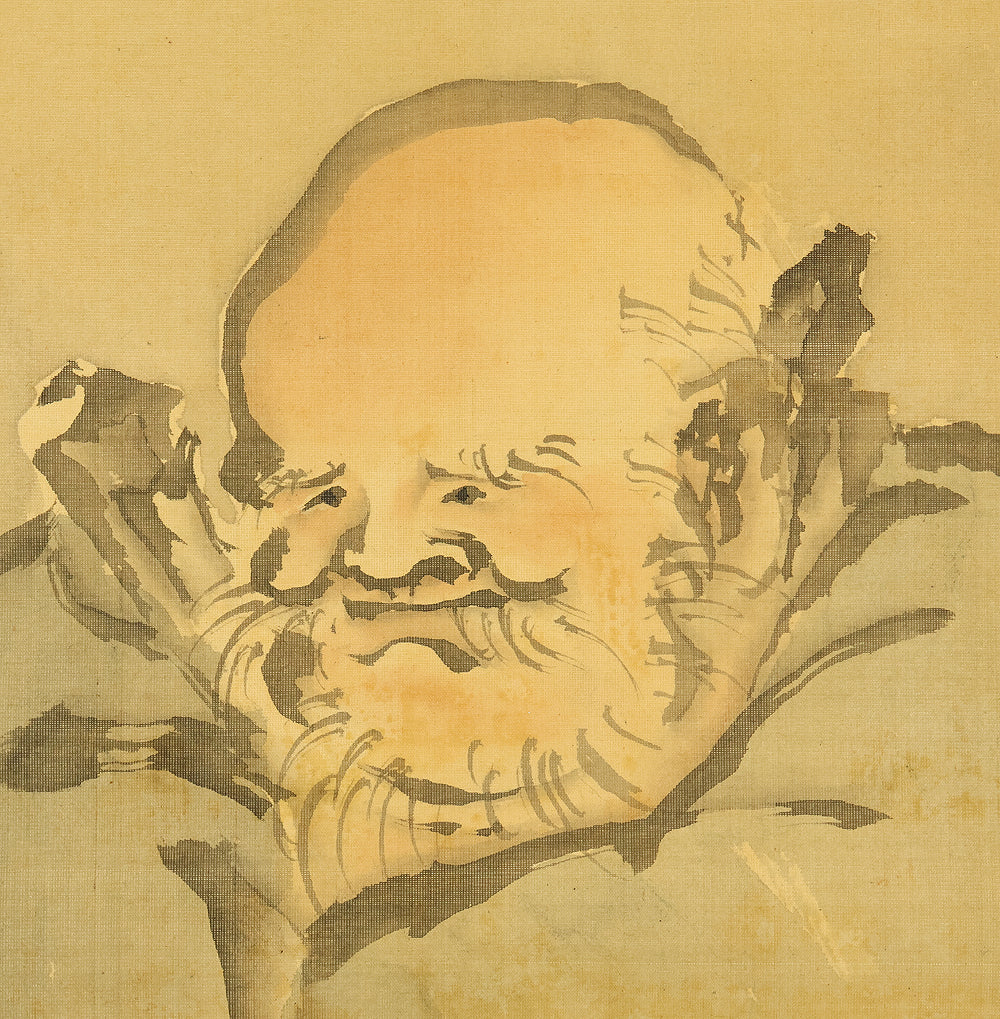 岸駒 Ganku (1749-1838) Japanese art a set of three kakejiku kakemono wall hanging scrolls / Jurojin (God of longevity), Dragon, and Tiger with Box RD815 - Image 20