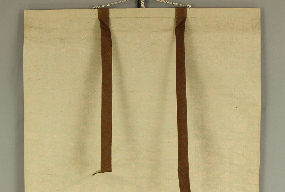 岸駒 Ganku (1749-1838) Japanese art a set of three kakejiku kakemono wall hanging scrolls / Mountains Rivers People Landscapes RC844 - Image 3