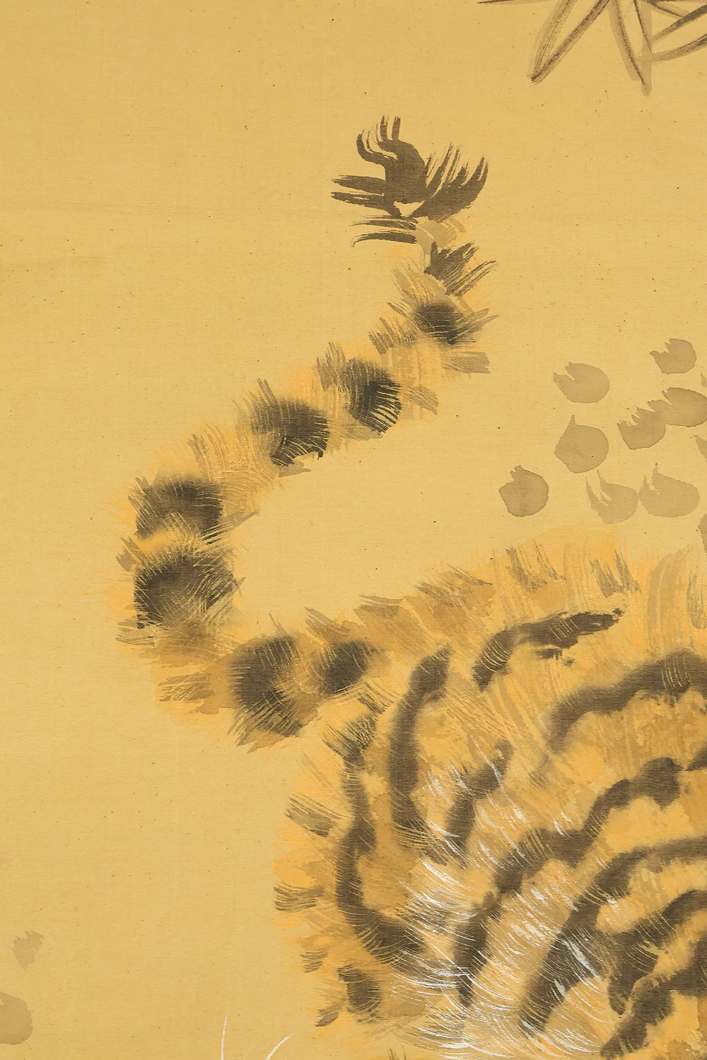 岸駒 Ganku (1749-1838) Japanese art kakejiku kakemono wall hanging scroll / Roaring Fierce Tiger and Bamboo with Box RE282 - Image 7