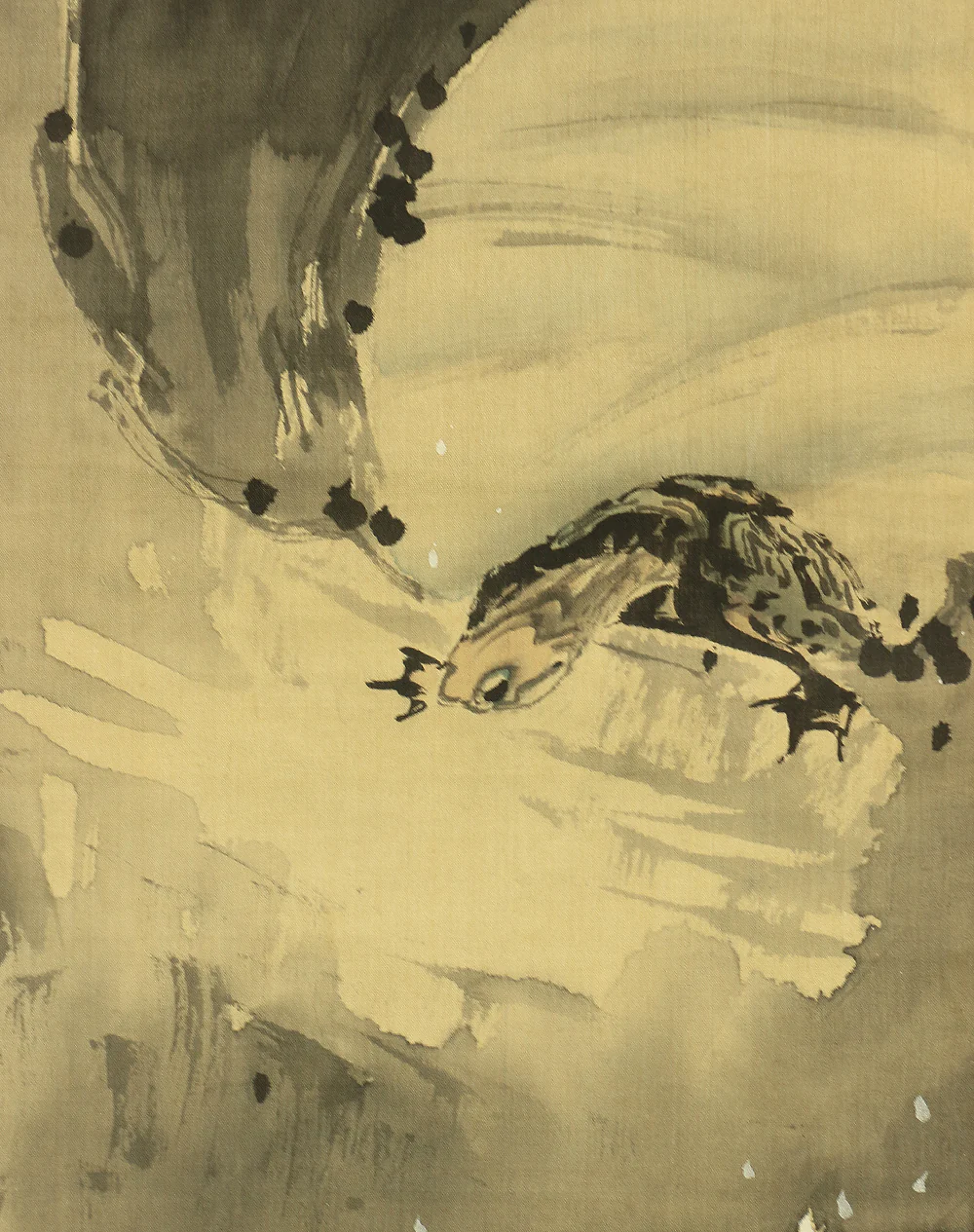 岸岱 Gantai (1782-1865) Japanese antique art Paired kakejiku kakemono wall hanging scrolls / Rising Sun Waves Cranes and Turtles with Box RB816 - Image 25
