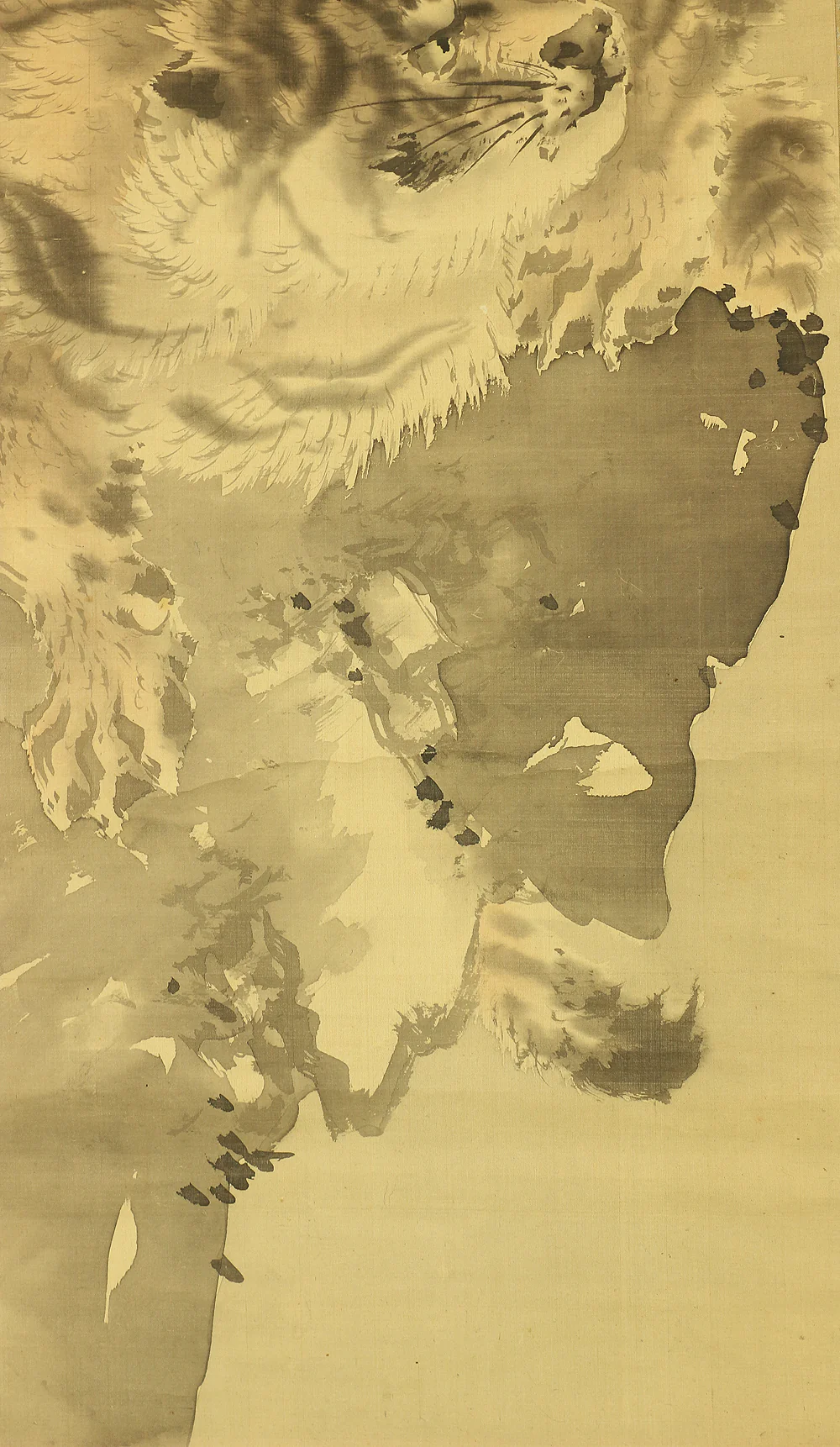 岸岱 Gantai (1782-1865) Japanese art paired kakejiku kakemono wall hanging scrolls / Dragon and Tiger RC330 - Image 17