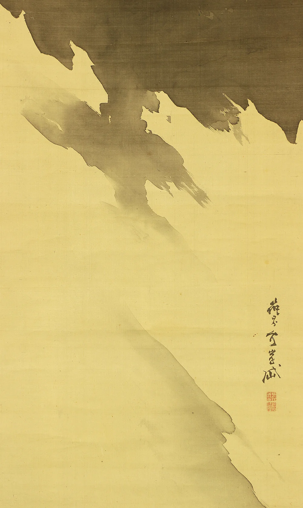 岸岱 Gantai (1782-1865) Japanese art paired kakejiku kakemono wall hanging scrolls / Dragon and Tiger RC330 - Image 8