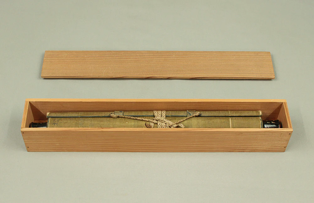 玉栄 Gyokuei Japanese antique art kakejiku kakemono wall hanging scroll / Mt. Fuji and Pine Tree with Box RC877 - Image 15