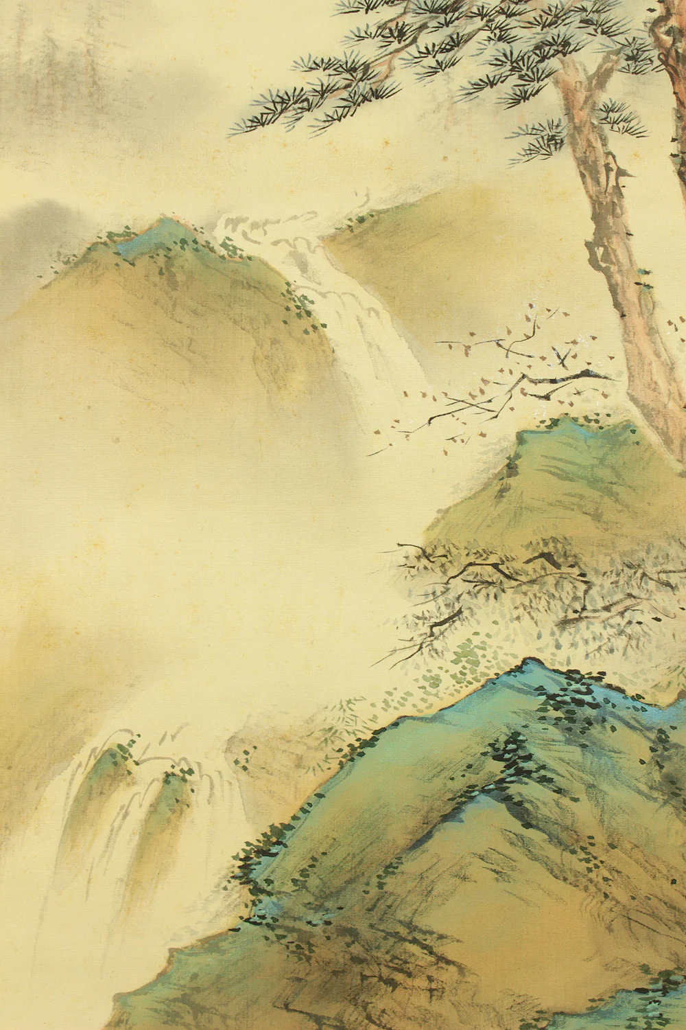 白雲 Hakuun Japanese art kakejiku kakemono wall hanging scroll / Mount Horai Rising Sun, Pine, Bamboo, Plum and Cranes with Box RD249 - Image 20
