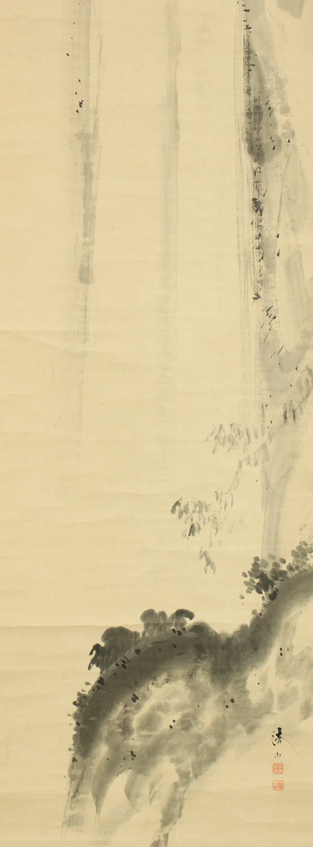 法山 Hozan Japanese art kakejiku kakemono wall hanging scroll / Vigorous Waterfall RC983 - Image 7