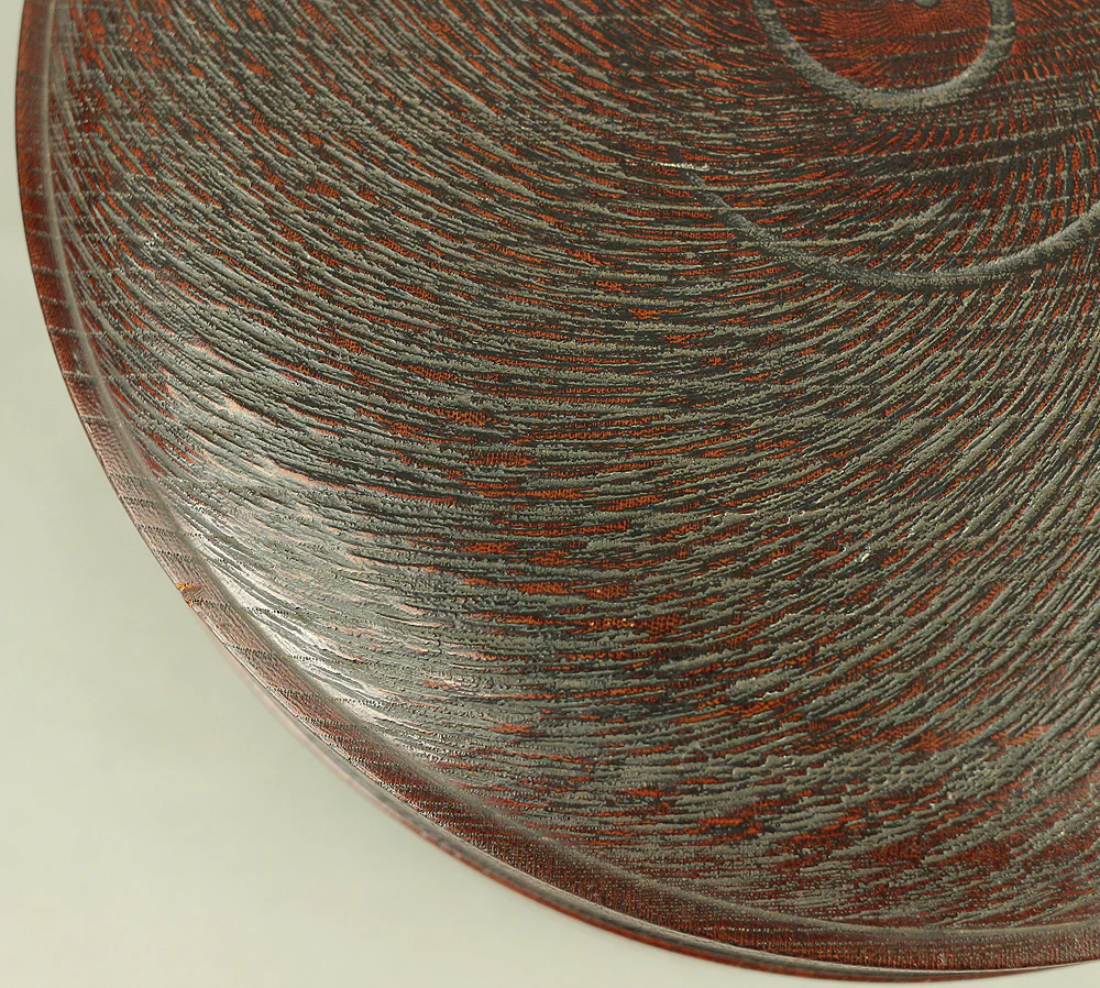 仁平 Jinbei Spiral-shaped Wooden Kashiki Confectionery Bowl VA415 - Image 16