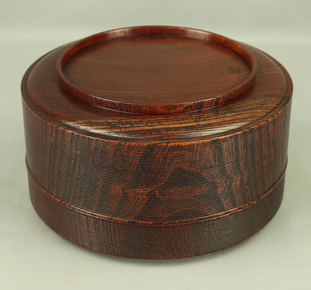仁平 Jinbei Spiral-shaped Wooden Kashiki Confectionery Bowl VA415 - Image 24