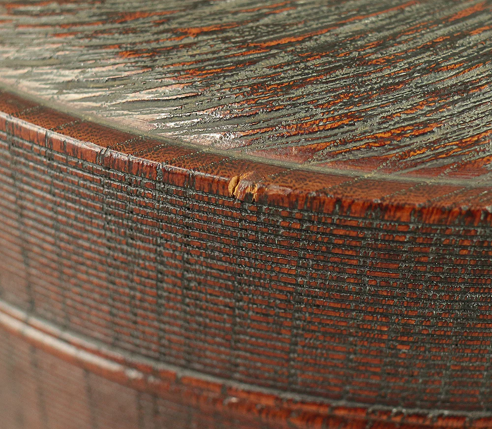 仁平 Jinbei Spiral-shaped Wooden Kashiki Confectionery Bowl VA415 - Image 27