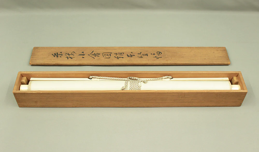 花耕 Kako Japanese art kakejiku kakemono wall hanging scroll / Weeping Cherry Tree and Little Bird with Original Box (Tomobako) RD554 - Image 18