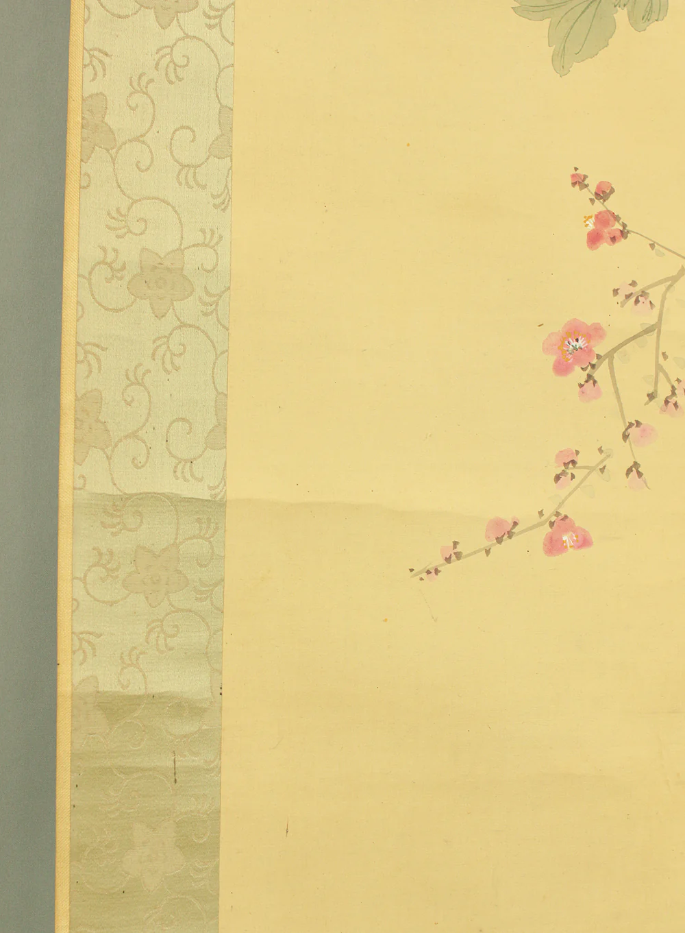華陽 Kayo Japanese art kakejiku kakemono wall hanging scroll / Baskets Full of Seasonal Flowers and Sparrows with Box RD217 - Image 33