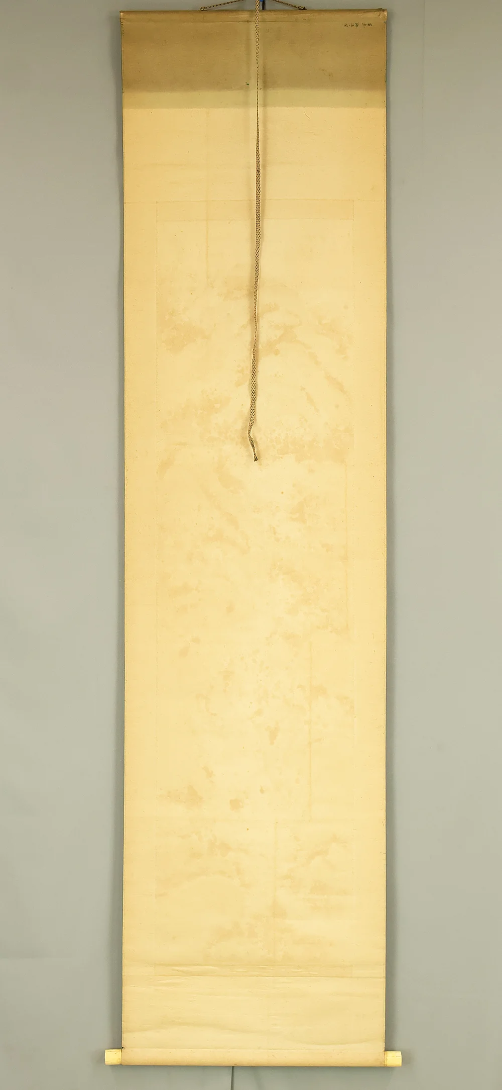 卜部京洲 Urabe Kyoshu (b1871)  Japanese art kakejiku kakemono wall hanging scroll / Sansui Spring Mountain Landscapes Peach Blossoms, Man in Boat with Box RE783 - Image 19