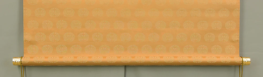 日竟 Nichikyo Age 2001 Japanese art Buddhist kakejiku kakemono wall hanging scroll / Nichiren Mandala Gohonzon with Original Box (Tomobako) RE432 - Image 8