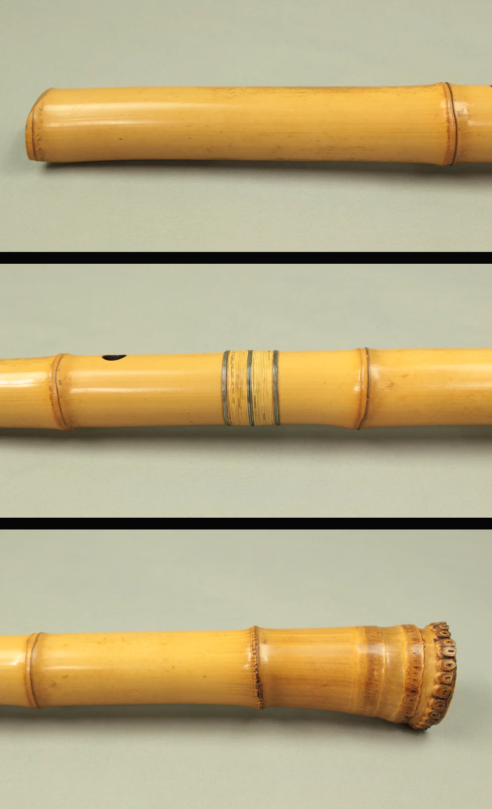 尺八 Shakuhachi Bamboo 琴古流 Kinko-ryu school "隆峰 Ryuho" Japanese Traditional Instrument wind flute S274 - Image 6