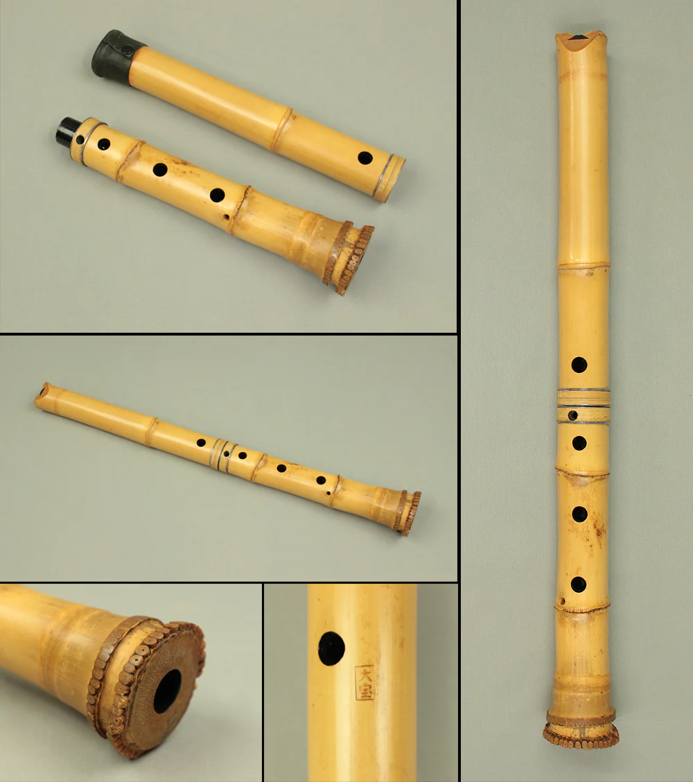 尺八 Shakuhachi Bamboo 琴古流 Kinko-ryu school "大宝 Taiho" Japanese Traditional Instrument wind flute S280