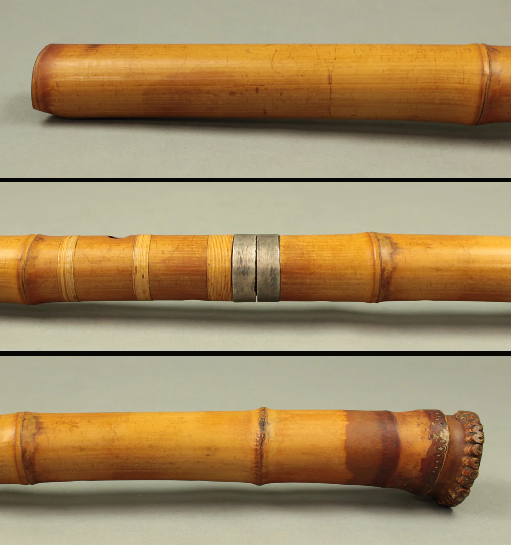 尺八 Shakuhachi Bamboo 琴古流 Kinko-ryu school "竹治 Takeharu" Japanese Traditional Instrument wind flute with Bag S269 - Image 6