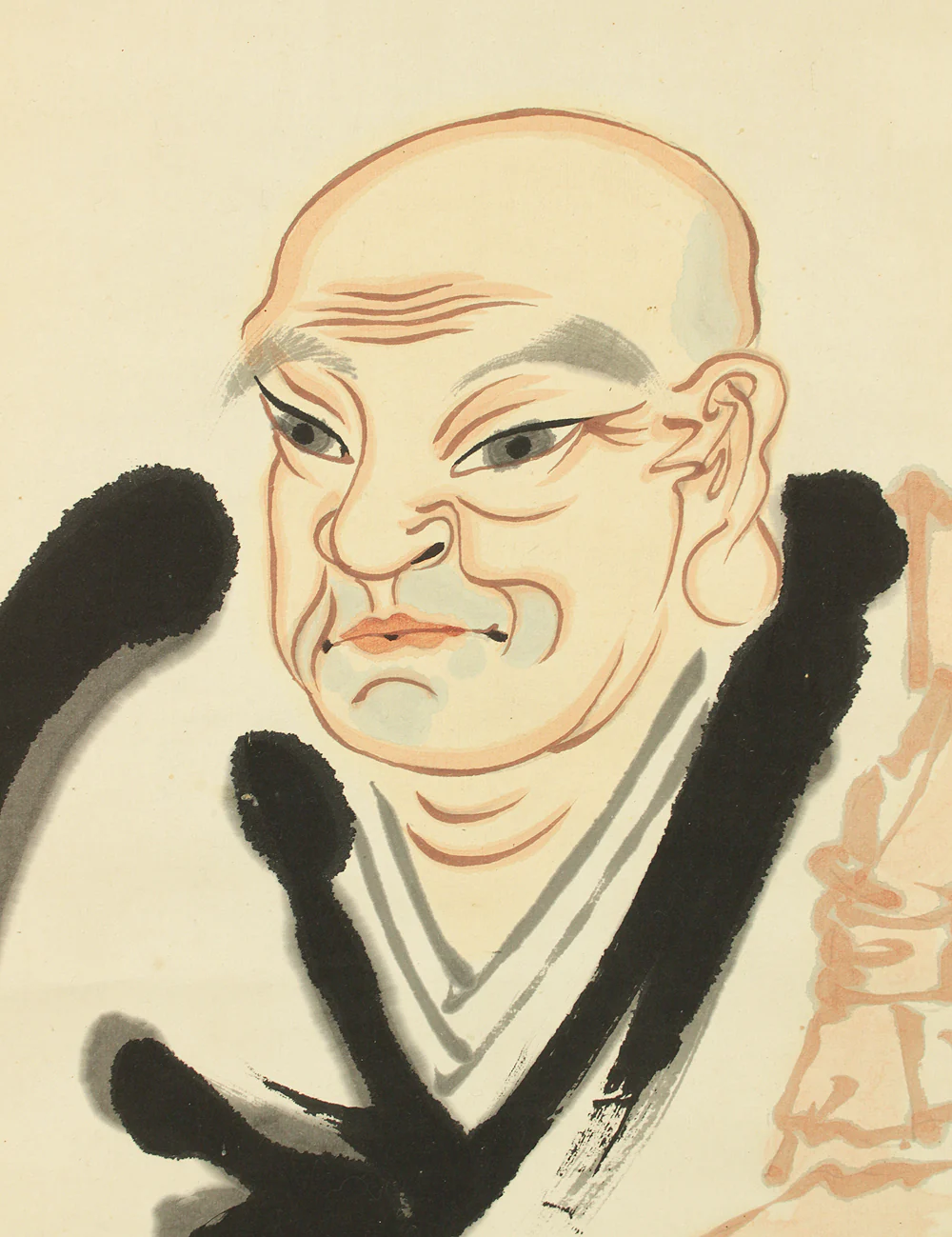 司雲 Shiun Japanese art Buddhist kakejiku kakemono wall hanging scroll / Portraint of Saint Nichien and Nichiren Mandala Gohonzon RC973 - Image 7