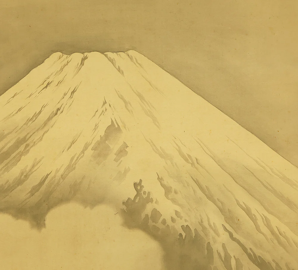 紫雲 Shiun Japanese art kakejiku kakemono wall hanging scroll / Dragon Crossing Over Mount Fuji with Box RE205 - Image 5