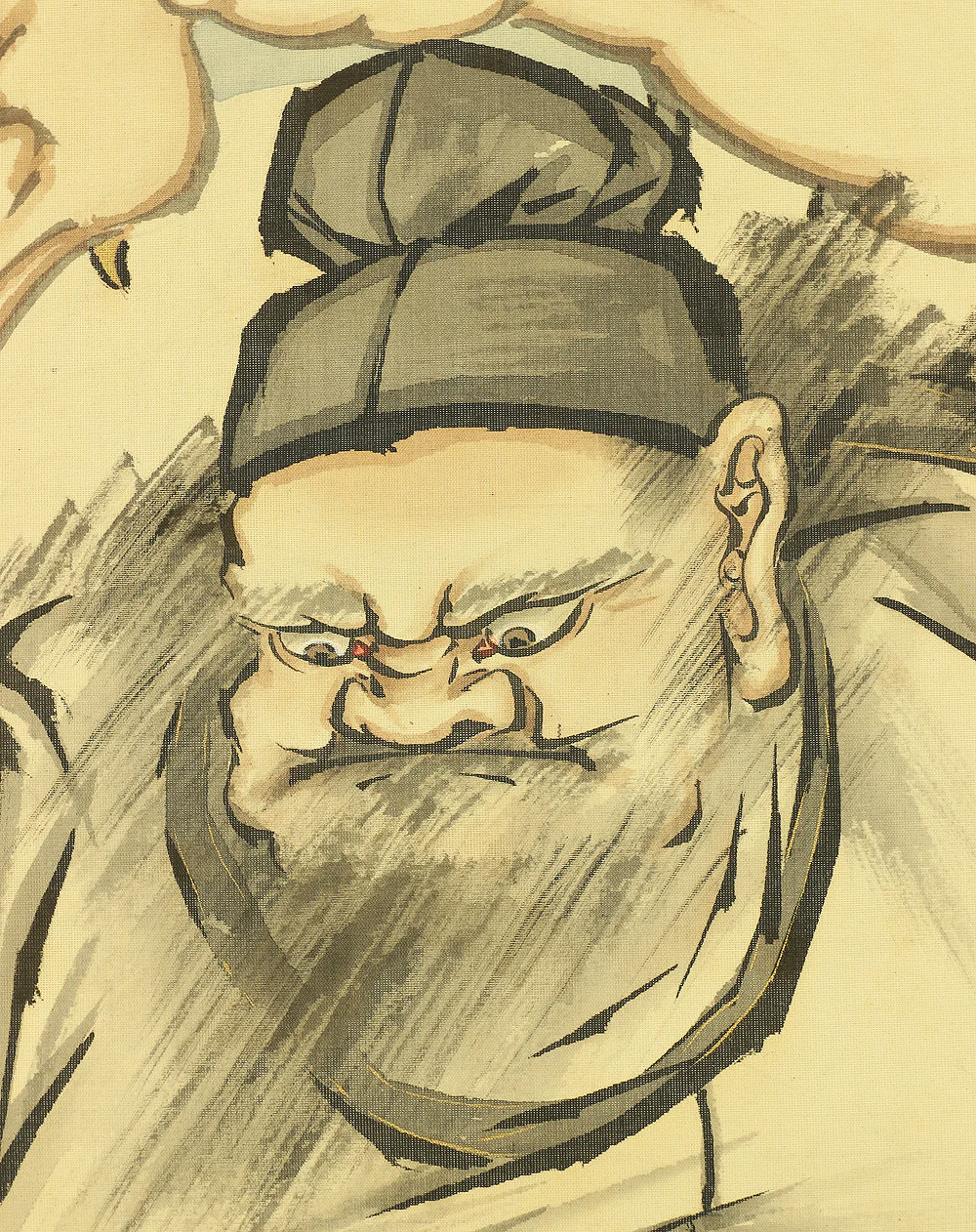探道 Tando Japanese art kakejiku kakemono wall hanging scroll / Shoki (Zhong Kui) and Oni A535 - Image 7